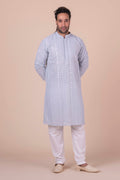 MLS CHIKANKARI KURTA PAJAMA