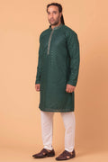 MLS CHIKANKARI KURTA PAJAMA