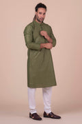 MLS EMBROIDERED KURTA PAJAMA