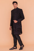 MLS VELVET SHERWANI 2PCS