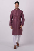 MLS EMBROIDERED KURTA PAJAMA