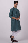 MLS EMBROIDERED KURTA PAJAMA