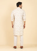 MLS EMBROIDERED KURTA PAJAMA