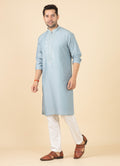 MLS EMBROIDERED KURTA PAJAMA
