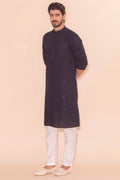 MLS CHIKANKARI KURTA PAJAMA