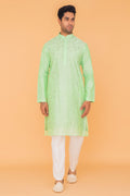 MLS EMBROIDERED KURTA PAJAMA