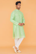 MLS EMBROIDERED KURTA PAJAMA