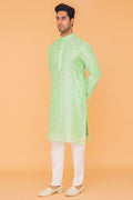 MLS EMBROIDERED KURTA PAJAMA