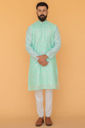 MLS EMBROIDERED KURTA PAJAMA