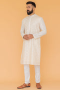 MLS EMBROIDERED KURTA PAJAMA