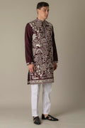 MLS EMBROIDERED KURTA PAJAMA