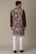 MLS EMBROIDERED KURTA PAJAMA