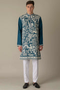 MLS EMBROIDERED KURTA PAJAMA