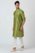 MLS ART SILK KURTA PAJAMA