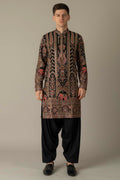 MLS EMBROIDERED KURTA PAJAMA