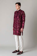 MLS EMBROIDERED KURTA PAJAMA