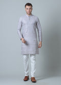 MLS EMBROIDERED KURTA PAJAMA 2PCS
