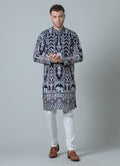 MLS EMBROIDERED KURTA PAJAMA 2 PCS