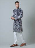 MLS EMBROIDERED KURTA PAJAMA 2 PCS