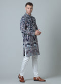 MLS EMBROIDERED KURTA PAJAMA 2 PCS