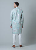 MLS EMBROIDERED KURTA PAJAMA 2 PCS