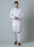 MLS EMBROIDERED KURTA PAJAMA 2 PCS