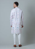 MLS EMBROIDERED KURTA PAJAMA 2 PCS