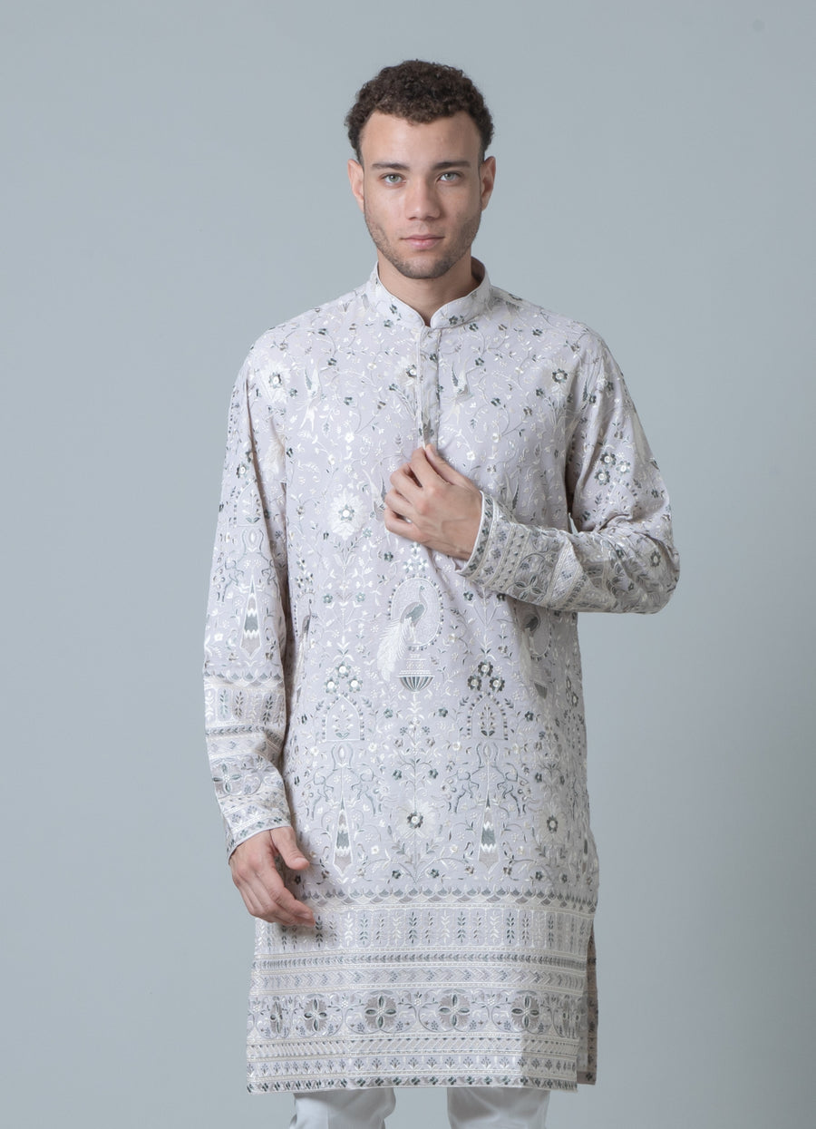 EMBROIDERED KURTA PAJAMA 2PCS