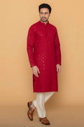 MLS CHIKANKARI KURTA PAJAMA