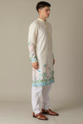 MLS EMBROIDERED KURTA PAJAMA