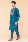 MLS EMBROIDERED KURTA PAJAMA