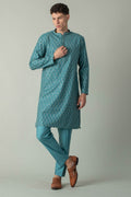 MLS EMBROIDERED KURTA PAJAMA