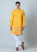 MLS EMBROIDERED KURTA PAJAMA