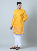 MLS EMBROIDERED KURTA PAJAMA