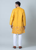 MLS EMBROIDERED KURTA PAJAMA