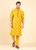 MLS EMBROIDERED KURTA PAJAMA