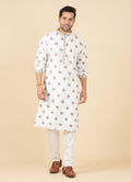 MLS EMBROIDERED KURTA PAJAMA