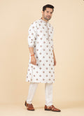 MLS EMBROIDERED KURTA PAJAMA