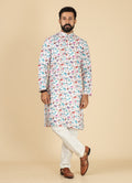 MLS PRINTED KURTA PAJAMA 2PCS