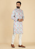 MLS PRINTED KURTA PAJAMA 2PCS