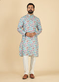 MLS PRINTED KURTA PAJAMA 2PCS