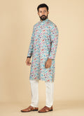 MLS PRINTED KURTA PAJAMA 2PCS