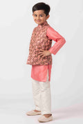 MLS PRINTED KIDS KURTA JACKET SET