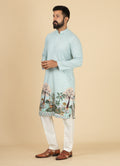 MLS PRINTED KURTA PAJAMA 2PCS
