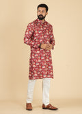 MLS PRINTED KURTA PAJAMA 2PCS