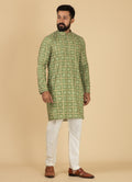 MLS PRINTED KURTA PAJAMA 2PCS