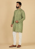 MLS PRINTED KURTA PAJAMA 2PCS