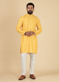 MLS PRINTED KURTA PAJAMA 2PCS