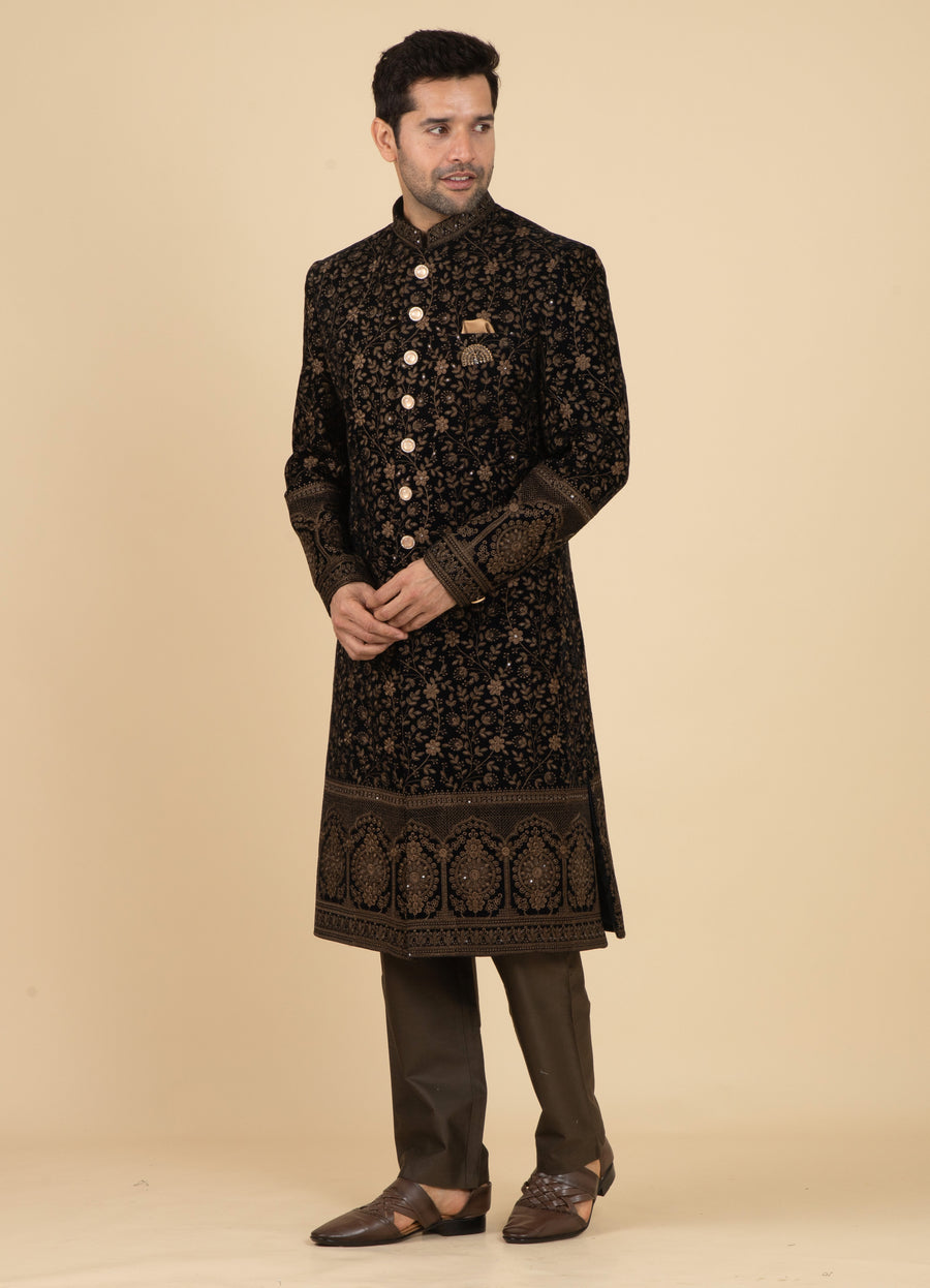 MLS VELVET INDO WESTERN 2 PCS