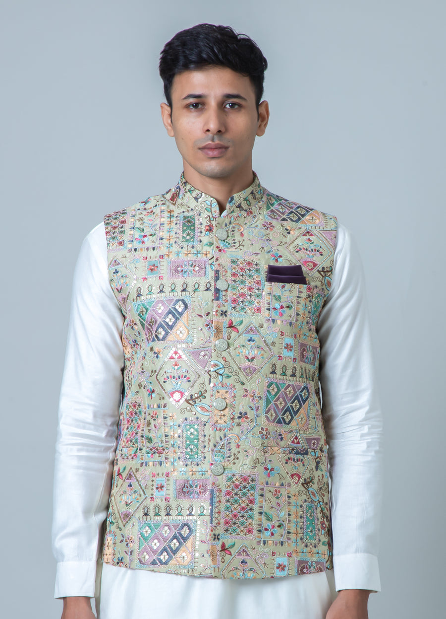 MLS EMBROIDERED JAWAHAR JACKET